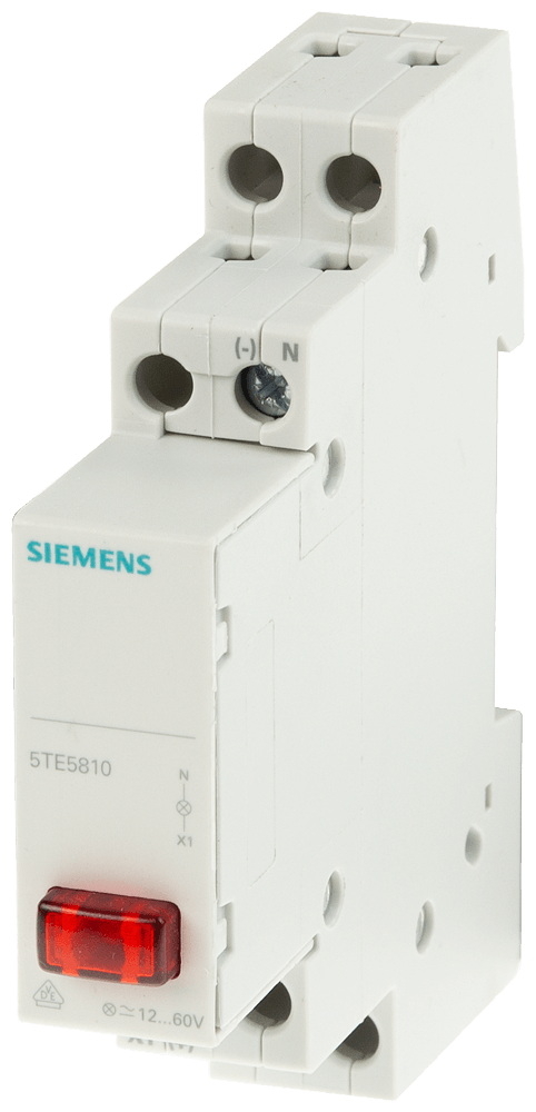 Sinalizador Luminoso 1 Led Vermelho 230V 5TE5804 Siemens - Dimensional