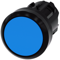 Frontal Botão Redondo Azul 22mm 3SU10000AA500AA0 Siemens