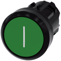 Frontal Botão Redondo Verde 22mm Grav I Pulso/Soco 3SU10000AB400AC0 Siemens