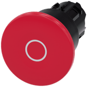 Frontal Botão Redondo Vermelho 22mm Grav 0 3SU10001BA200AD0 Siemens