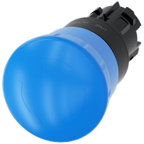 Frontal Botão Redondo Azul 22mm 3SU10001HB500AA0 Siemens
