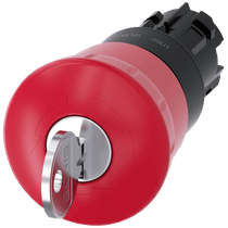 Frontal Botão Redondo Vermelho 22mm 3SU10001HG200AA0 Siemens