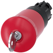 Frontal Botão Redondo Vermelho 22mm 3SU10001HM200AA0 Siemens