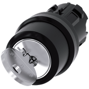 Comutador Chave Ronis 2 Posições Preto 22mm 90G 3SU10004BF010AA0 Siemens