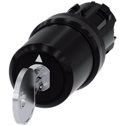 Comutador Chave Ronis 3 Posições Preto 22mm 45G 3SU10005BL310AA0 Siemens