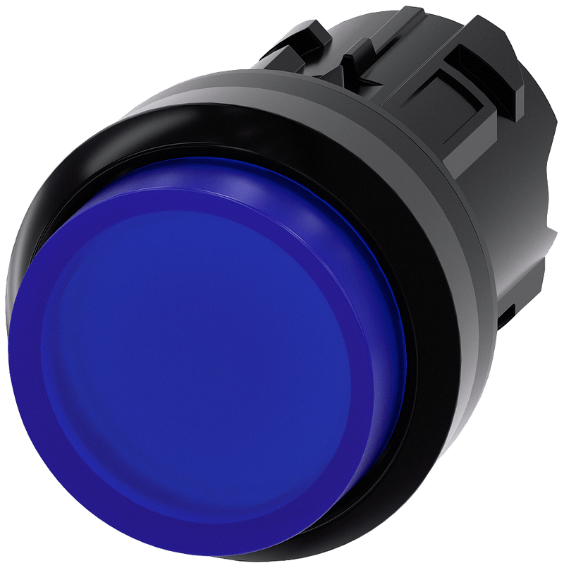 Frontal Botão Iluminado Redondo Azul 22mm Pulso/Soco 3SU10010BB500AA0 ...