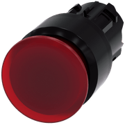 Frontal Botão Iluminado Redondo Vermelho 22mm 3SU10011AA200AA0 Siemens