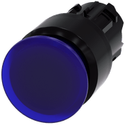 Frontal Botão Iluminado Redondo Azul 22mm 3SU10011AA500AA0 Siemens