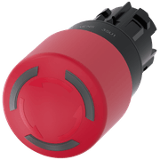 Frontal Botão Redondo Vermelho 22mm 3SU10011GB200AA0 Siemens