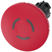 Frontal Botão Redondo Vermelho 22mm 3SU10011JB200AA0 Siemens