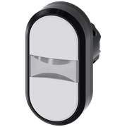 Frontal Botão Iluminado Redondo Branco 22mm Pulso/Soco 3SU10013AB660AA0 Siemens