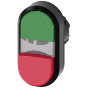 Frontal Botão Iluminado Redondo Verde e Vermelho 22mm Pulso/Soco 3SU10013BB420AA0 Siemens
