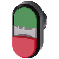 Frontal Botão Iluminado Redondo Verde e Vermelho 22mm Pulso/Soco 3SU10013BB420AA0 Siemens