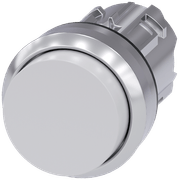 Frontal Botão Redondo Branco 22mm Pulso/Soco 3SU10500BB600AA0 Siemens