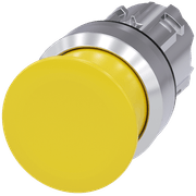 Frontal Botão Redondo Amarelo 22mm Pulso/Soco 3SU10501AD300AA0 Siemens