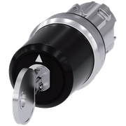 Comutador Chave Ronis 3 Posições Preto 22mm 45G 3SU10505BL210AA0 Siemens