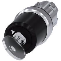 Comutador Chave Ronis 2 Posições Preto 22mm 90G 3SU10505TF110AA0 Siemens