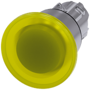 Frontal Botão Iluminado Redondo Amarelo 22mm 3SU10511BA300AA0 Siemens