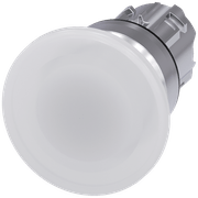Frontal Botão Iluminado Redondo Branco 22mm Pulso/Soco 3SU10511BD600AA0 Siemens