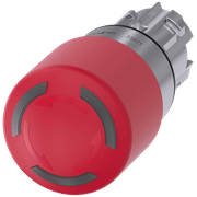 Frontal Botão Redondo Vermelho 22mm 3SU10511GB200AA0 Siemens