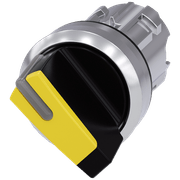 Comutador Iluminado Knob Curto 2 Posições Amarelo 22mm 45G 3SU10522BC300AA0 Siemens