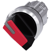 Comutador Iluminado Knob Curto 2 Posições Vermelho 22mm 90G 3SU10522BF200AA0 Siemens