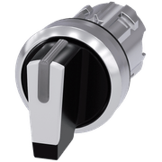 Comutador Iluminado Knob Curto 3 Posições Branco 22mm 45G 3SU10522BN600AA0 Siemens