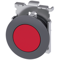Frontal Botão Redondo Vermelho 30mm Pulso/Soco 3SU10600JB200AA0 Siemens