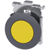 Frontal Botão Redondo Amarelo 30mm Pulso/Soco 3SU10600JB300AA0 Siemens