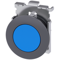 Frontal Botão Redondo Azul 30mm Pulso/Soco 3SU10600JB500AA0 Siemens