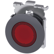 Sinaleiro Redondo Metálico Vermelho 30mm LED 3SU10610JD200AA0 Siemens