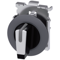 Comutador Iluminado Knob Curto 3 Posições Branco 30mm 45G 3SU10622DL600AA0 Siemens