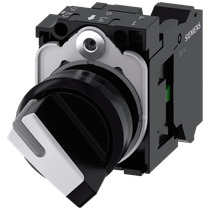 Comutador Iluminado Knob Curto 2 Posições Branco 22mm 90G 3SU11002BF603BA0 Siemens