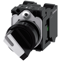 Comutador Iluminado Knob Curto 2 Posições Branco 22mm 90G 3SU11002BF603MA0 Siemens