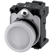 Sinalizador Luminoso Redondo 1 Led Branco 24V Diametro 22mm 3SU11026AA603AA0 Siemens