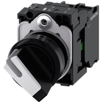 Comutador Iluminado Knob Curto 2 Posições Branco 22mm 90G 3SU11032BF601BA0 Siemens