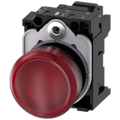 Sinalizador Luminoso Redondo 1 Led Vermelho 110Vca 3SU11036AA203AA0 Siemens