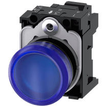 Sinalizador Luminoso Redondo 1 Led Azul 230Vca 3SU11066AA503AA0 Siemens