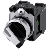 Comutador Iluminado Knob Curto 2 Posições Branco 22mm 90G 3SU11502BF603MA0 Siemens