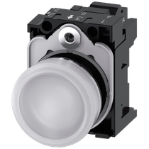 Sinalizador Luminoso Redondo 1 Led Branco 230Vca 3SU11566AA603AA0 Siemens