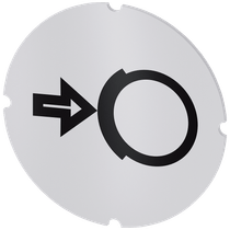 Placa Insc Circular Botão Com 3SU19000AB710RH0 Siemens