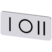 Placa Identificação Entradas Auto Adesivo Enc 3SU19000AC810QK0 Siemens