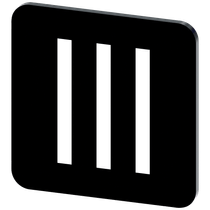 Placa Identificação Entradas Auto Adesivo Para Botoeira 3SU19000AF160QD0 Siemens