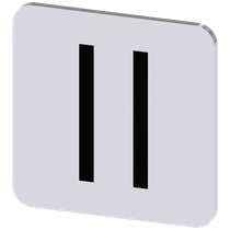 Placa Identificação Entradas Auto Adesivo Para Botoeira 3SU19000AF810QC0 Siemens