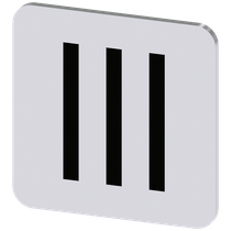 Placa Identificação Entradas Auto Adesivo Para Botoeira 3SU19000AF810QD0 Siemens