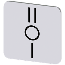Placa Identificação Entradas Auto Adesivo Para Botoeira 3SU19000AF810QQ0 Siemens