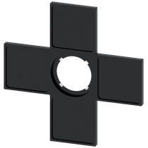 Porta Plaqueta Botao/Sinal Com Plaq Termoplástico 22mm 27X27mm 4Pos 3SU19000AM100AA0 Siemens