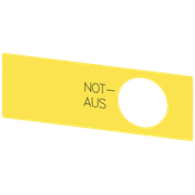 Plaqueta Botao Emergencia Retang Amarelo 3SU19000BE310AS0 Siemens