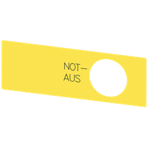 Plaqueta Botao Emergencia Retang Amarelo 3SU19000BE310AS0 Siemens