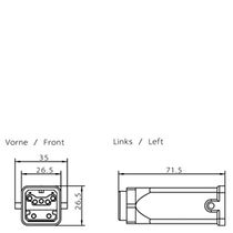 Conector Profibus 12Mbit/S 6GK19050CB00 Siemens